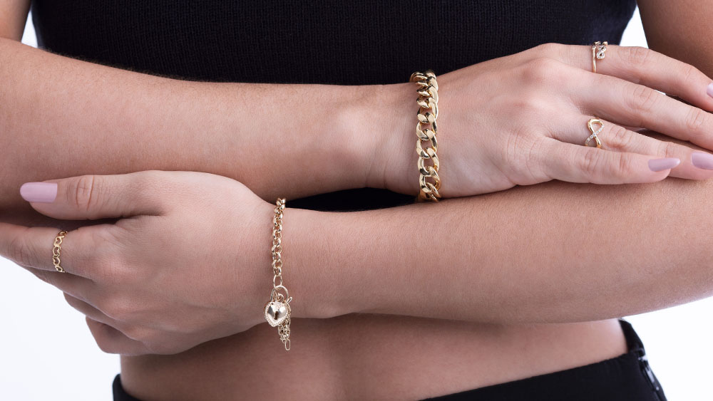 Pulseiras de ouro - Mix de Pulseiras