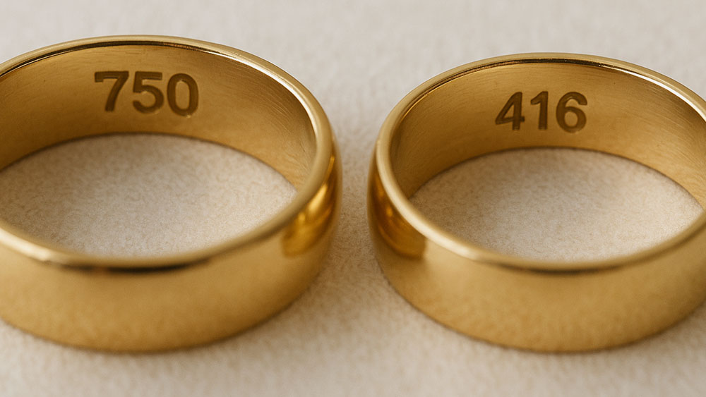 Diferença entre ouro 10k e 18k