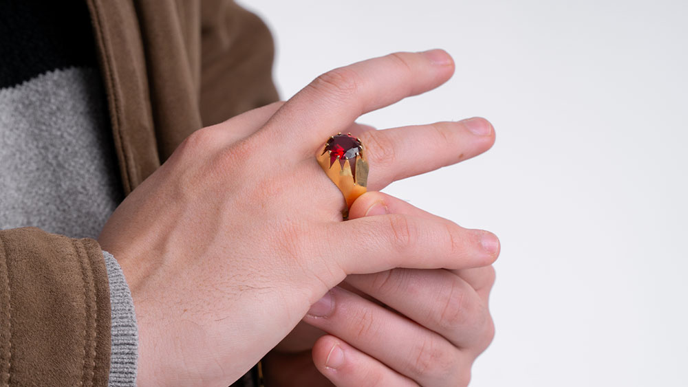 Anel masculino em ouro