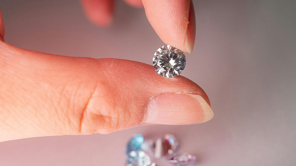 Diamante de laboratório inovação e consciência