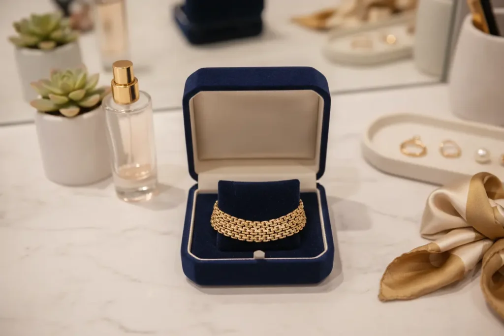 Dicas para armazenar bracelete de ouro com cuidado