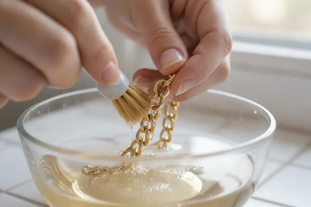 Como limpar com segurança seu bracelete de ouro
